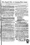 Kentish Weekly Post or Canterbury Journal Sat 02 Sep 1749 Page 1