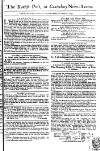Kentish Weekly Post or Canterbury Journal Sat 11 Nov 1749 Page 1