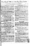 Kentish Weekly Post or Canterbury Journal Sat 18 Nov 1749 Page 1