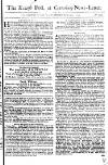 Kentish Weekly Post or Canterbury Journal Wed 22 Nov 1749 Page 1