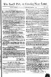 Kentish Weekly Post or Canterbury Journal Sat 02 Dec 1749 Page 1