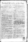 Kentish Weekly Post or Canterbury Journal Wed 20 Dec 1749 Page 1