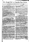 Kentish Weekly Post or Canterbury Journal Wed 03 Jan 1750 Page 1
