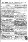 Kentish Weekly Post or Canterbury Journal Wed 24 Jan 1750 Page 1