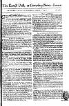 Kentish Weekly Post or Canterbury Journal Wed 21 Feb 1750 Page 1