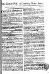 Kentish Weekly Post or Canterbury Journal Wed 28 Feb 1750 Page 1