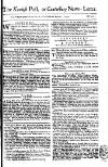 Kentish Weekly Post or Canterbury Journal Sat 03 Mar 1750 Page 1