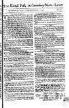 Kentish Weekly Post or Canterbury Journal Sat 10 Mar 1750 Page 1