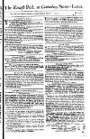 Kentish Weekly Post or Canterbury Journal Sat 17 Mar 1750 Page 1