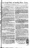 Kentish Weekly Post or Canterbury Journal Sat 07 Apr 1750 Page 1