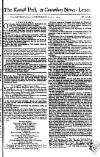 Kentish Weekly Post or Canterbury Journal Wed 11 Apr 1750 Page 1