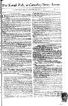 Kentish Weekly Post or Canterbury Journal Wed 02 May 1750 Page 1