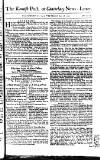 Kentish Weekly Post or Canterbury Journal Wed 18 Jul 1750 Page 1
