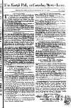 Kentish Weekly Post or Canterbury Journal Sat 28 Jul 1750 Page 1