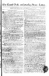 Kentish Weekly Post or Canterbury Journal Sat 18 Aug 1750 Page 1