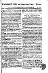 Kentish Weekly Post or Canterbury Journal Wed 19 Dec 1750 Page 1