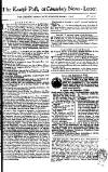 Kentish Weekly Post or Canterbury Journal Wed 06 Mar 1751 Page 1