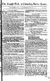 Kentish Weekly Post or Canterbury Journal Wed 20 Mar 1751 Page 1