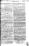 Kentish Weekly Post or Canterbury Journal Sat 30 Mar 1751 Page 1