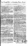 Kentish Weekly Post or Canterbury Journal Sat 20 Apr 1751 Page 1