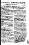 Kentish Weekly Post or Canterbury Journal Wed 01 May 1751 Page 1