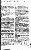 Kentish Weekly Post or Canterbury Journal Sat 04 May 1751 Page 1