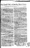 Kentish Weekly Post or Canterbury Journal Sat 11 May 1751 Page 1