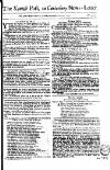 Kentish Weekly Post or Canterbury Journal Wed 15 May 1751 Page 1
