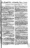 Kentish Weekly Post or Canterbury Journal Sat 07 Sep 1751 Page 1