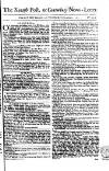 Kentish Weekly Post or Canterbury Journal Wed 11 Dec 1751 Page 1