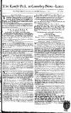 Kentish Weekly Post or Canterbury Journal Sat 04 Jan 1752 Page 1