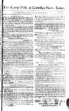 Kentish Weekly Post or Canterbury Journal Sat 18 Jan 1752 Page 1