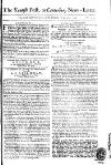 Kentish Weekly Post or Canterbury Journal Wed 05 Feb 1752 Page 1