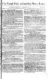 Kentish Weekly Post or Canterbury Journal Sat 14 Mar 1752 Page 1