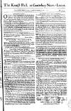 Kentish Weekly Post or Canterbury Journal Sat 25 Jul 1752 Page 1