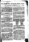 Kentish Weekly Post or Canterbury Journal Saturday 30 December 1752 Page 1
