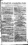 Kentish Weekly Post or Canterbury Journal Saturday 13 January 1753 Page 1