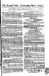Kentish Weekly Post or Canterbury Journal Saturday 27 January 1753 Page 1