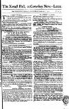 Kentish Weekly Post or Canterbury Journal Saturday 10 February 1753 Page 1