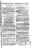 Kentish Weekly Post or Canterbury Journal Saturday 10 March 1753 Page 1