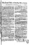 Kentish Weekly Post or Canterbury Journal Saturday 17 March 1753 Page 1