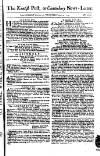 Kentish Weekly Post or Canterbury Journal Wednesday 04 April 1753 Page 1