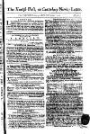 Kentish Weekly Post or Canterbury Journal Saturday 07 April 1753 Page 1