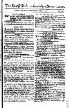 Kentish Weekly Post or Canterbury Journal Wednesday 30 May 1753 Page 1