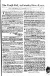 Kentish Weekly Post or Canterbury Journal Saturday 09 June 1753 Page 1