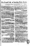 Kentish Weekly Post or Canterbury Journal Saturday 22 September 1753 Page 1