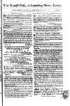 Kentish Weekly Post or Canterbury Journal Saturday 17 November 1753 Page 1
