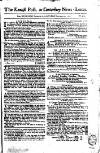 Kentish Weekly Post or Canterbury Journal Saturday 29 December 1753 Page 1