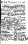 Kentish Weekly Post or Canterbury Journal Wednesday 16 January 1754 Page 1