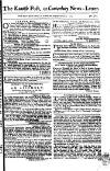 Kentish Weekly Post or Canterbury Journal Wednesday 24 April 1754 Page 1